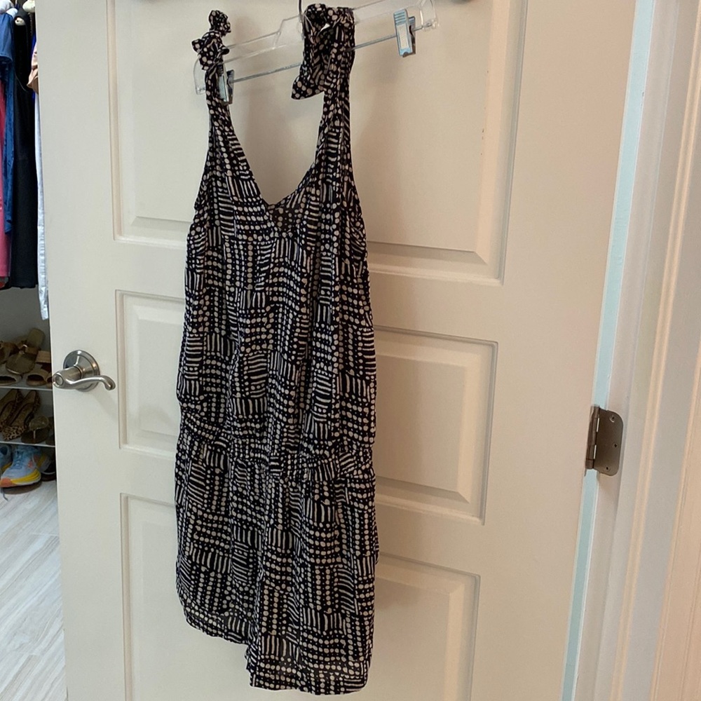 Black and white romper.